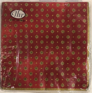 Luncheon Napkin- All Over Stars- Red