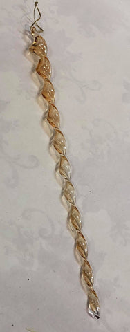 Gold icicle ornament