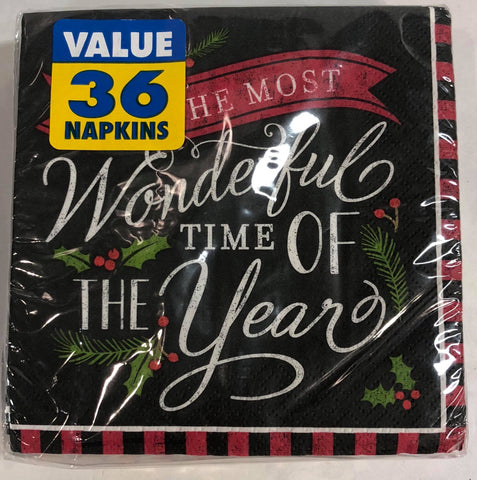 Cocktail Napkin- Most Wonderful Time