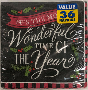 Luncheon Napkin- Most Wonderful Time