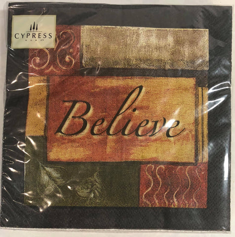 Luncheon Napkin- Believe