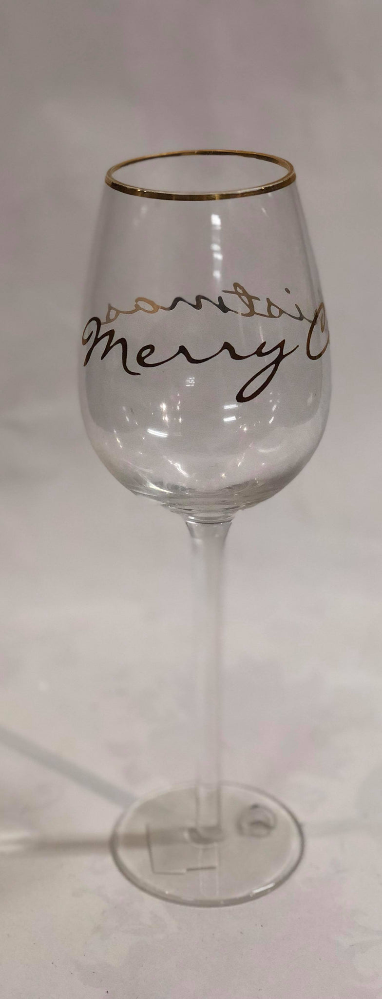Christmas wine glass "Merry Christmas"