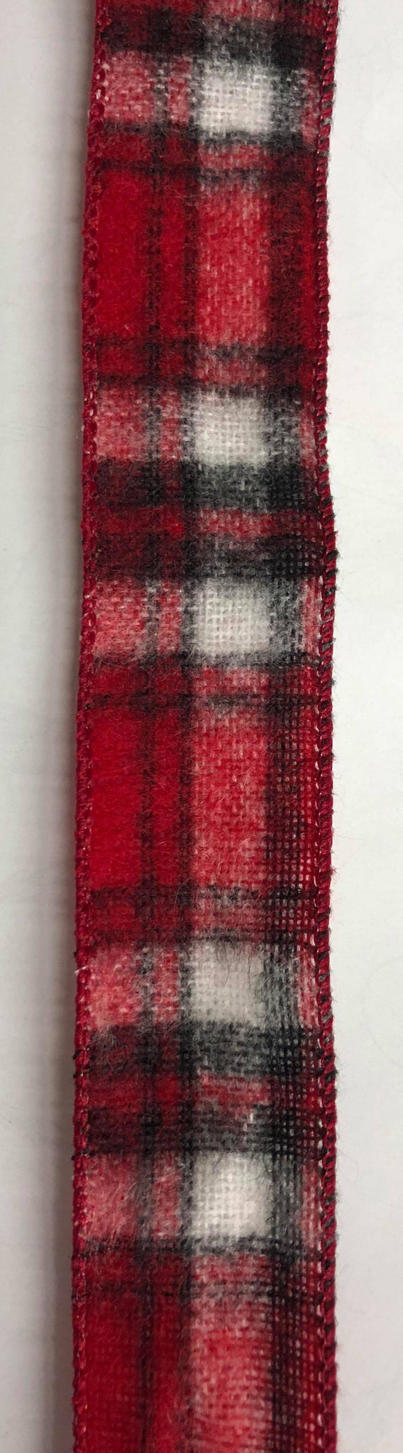 Fuzzy Plaid Red, Black and White