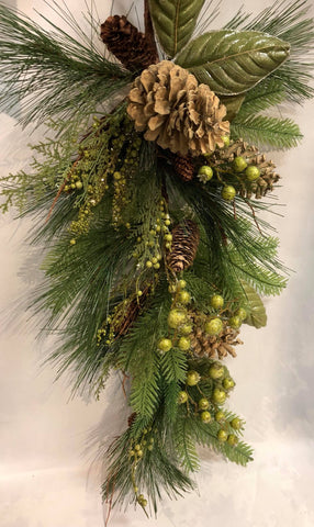 Swag with green berries