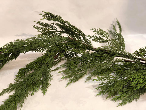Green cypress garland
