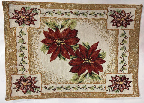 Placemat- Christmas Poinsettia