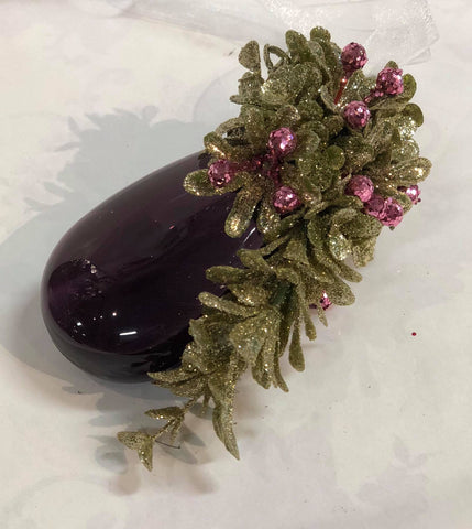 Acrylic Enchanted Amethyst - Small Teardrop Ornament