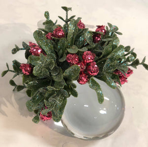 Acrylic Frosted Sugar Plum -Small Ball Ornament