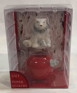 Bear and ornament salt and pepper set