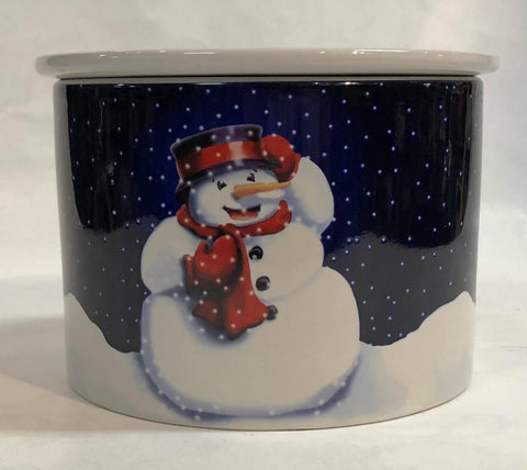 Large snowman dip chiller