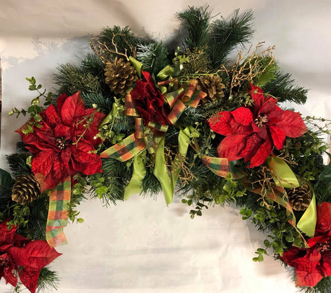 Poinsettia Swag