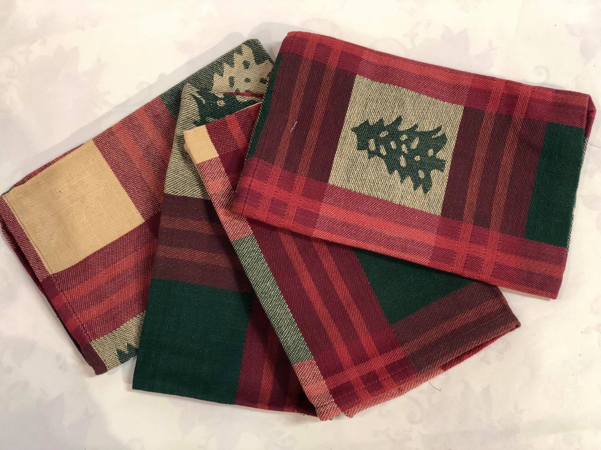 Tree Plaid Napkin Set