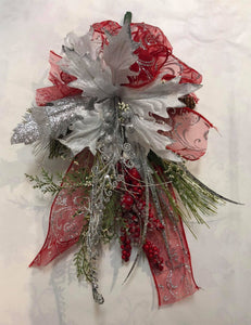 Red and silver swag