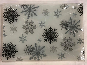 Snowflake candle plate -Large