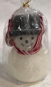 Snowman battery candle