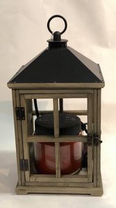 Wooden Candle Warmer Lantern -Driftwood