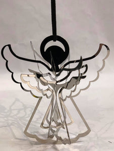 3D Metal Angel Ornament