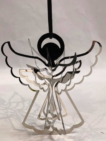 3D Metal Angel Ornament