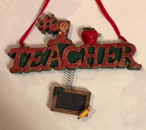 #1 Teacher Ornament