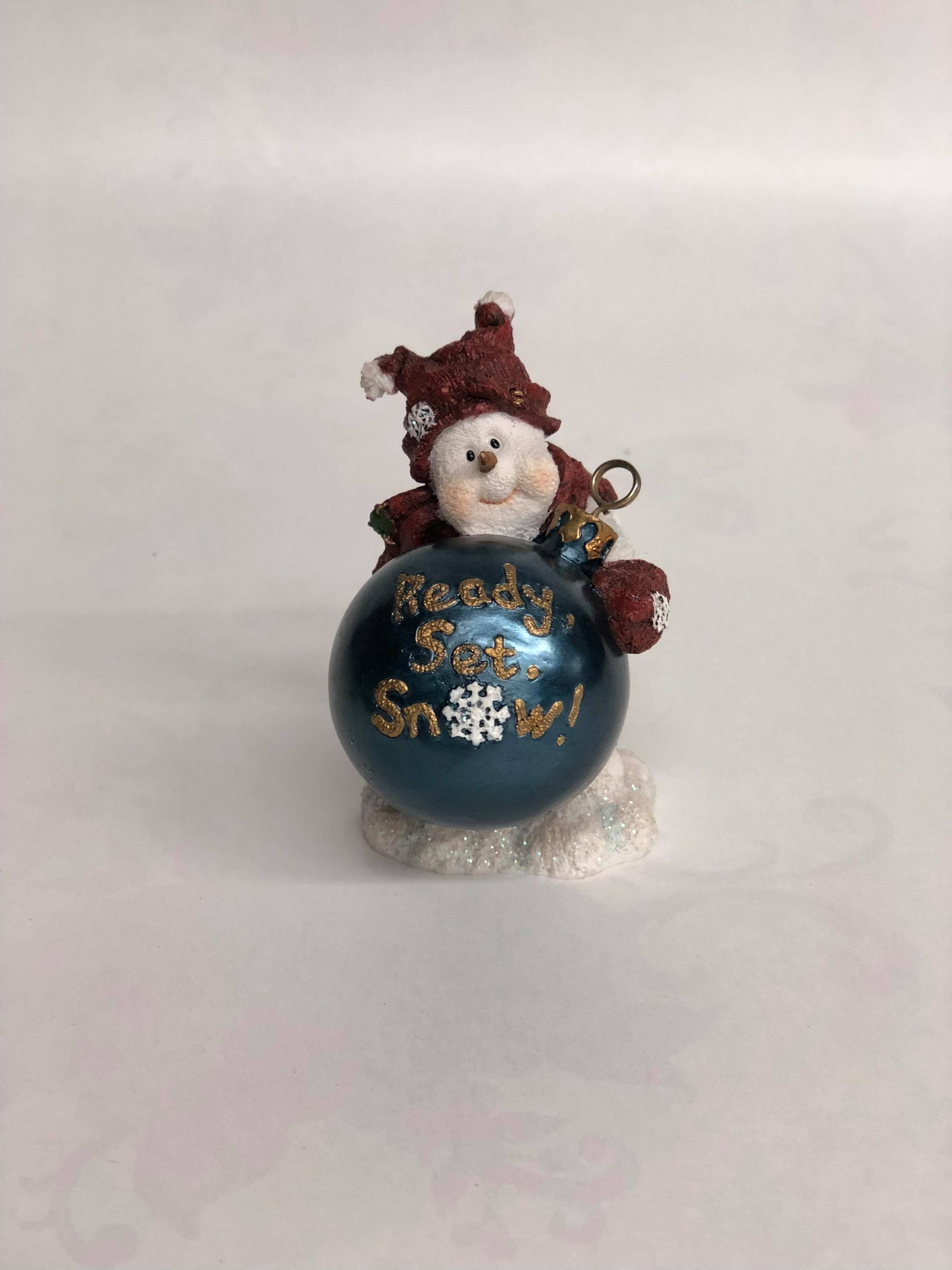 "Ready set snow!" Figurine