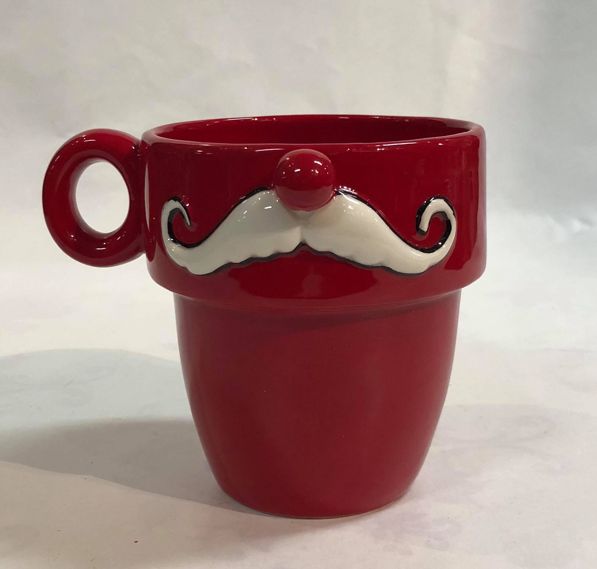 Santa Moustache Mug