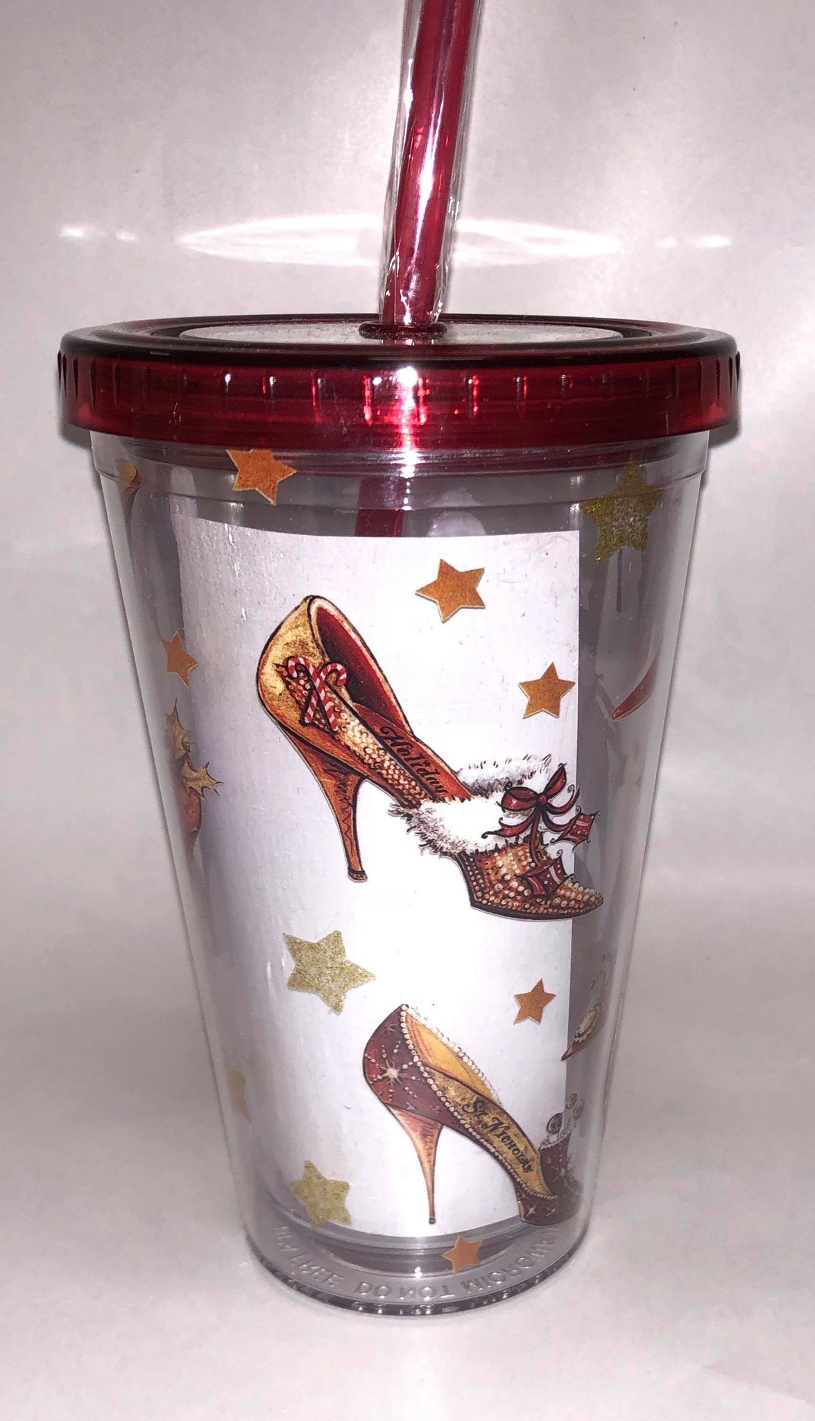 "Christmas Slippers " Tumbler Glass