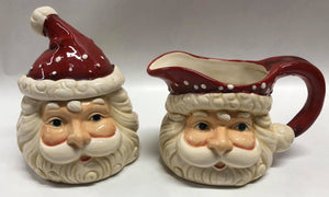 Santa cream and sugar set