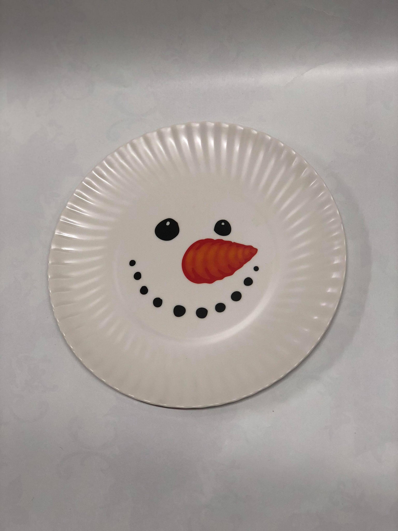 Snowman plate