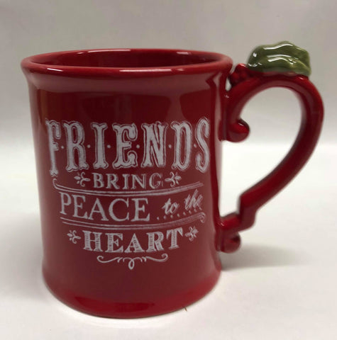 Friends Christmas Mug -red