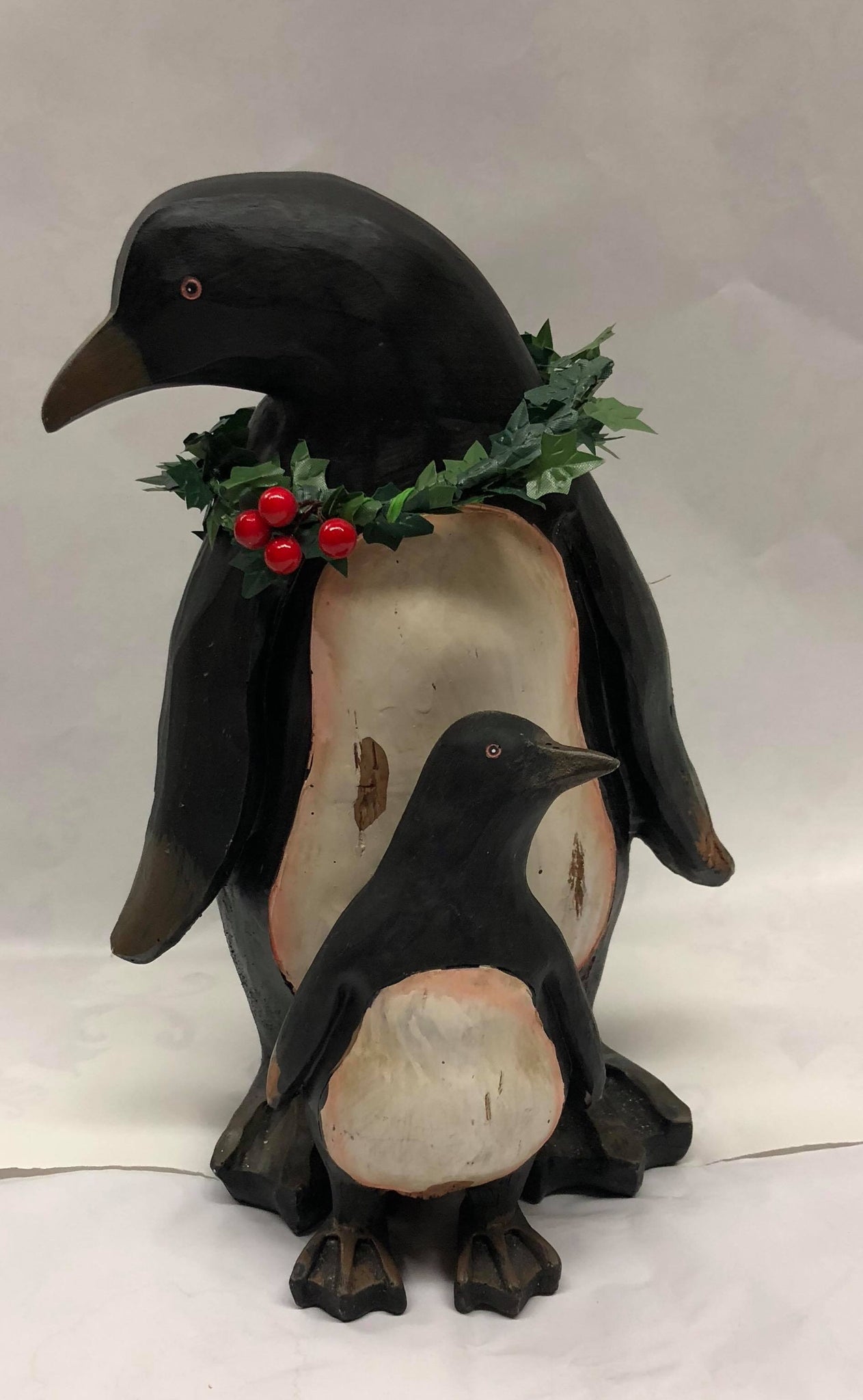 Penguin family figurine