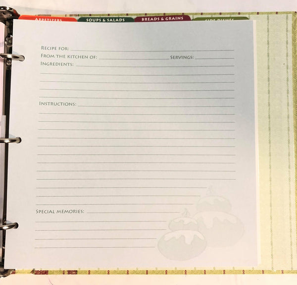 Christmas Memories Recipe Book
