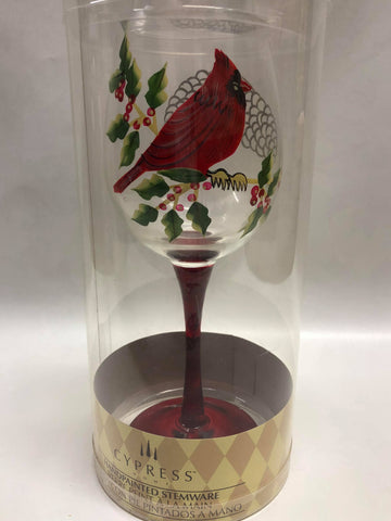 Cardinal wine glass