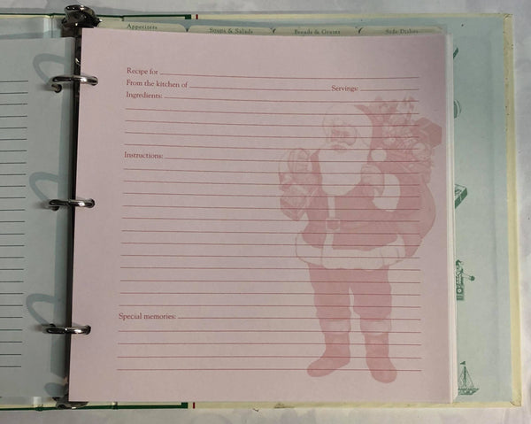 Christmas Tree Recipe Book