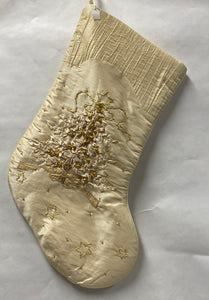 Ivory Embellished Stocking