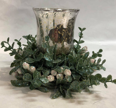 Frosted sugar plum - Small Candle Holder