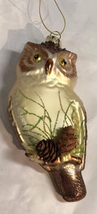 Glass Owl Tree Ornament
