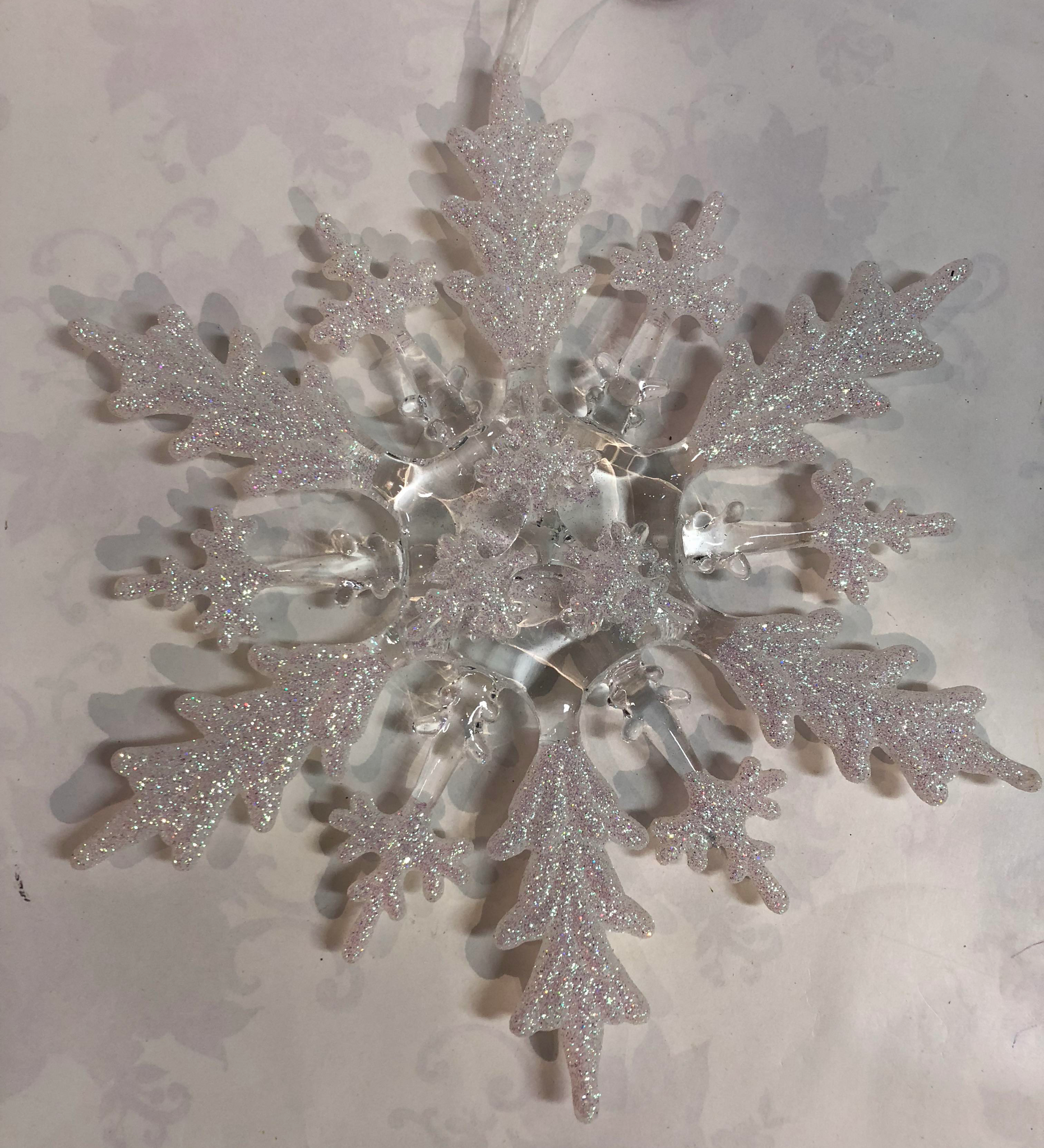Large acrylic snowflake