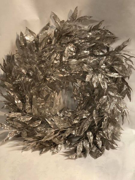 Silver Glitter Wreath