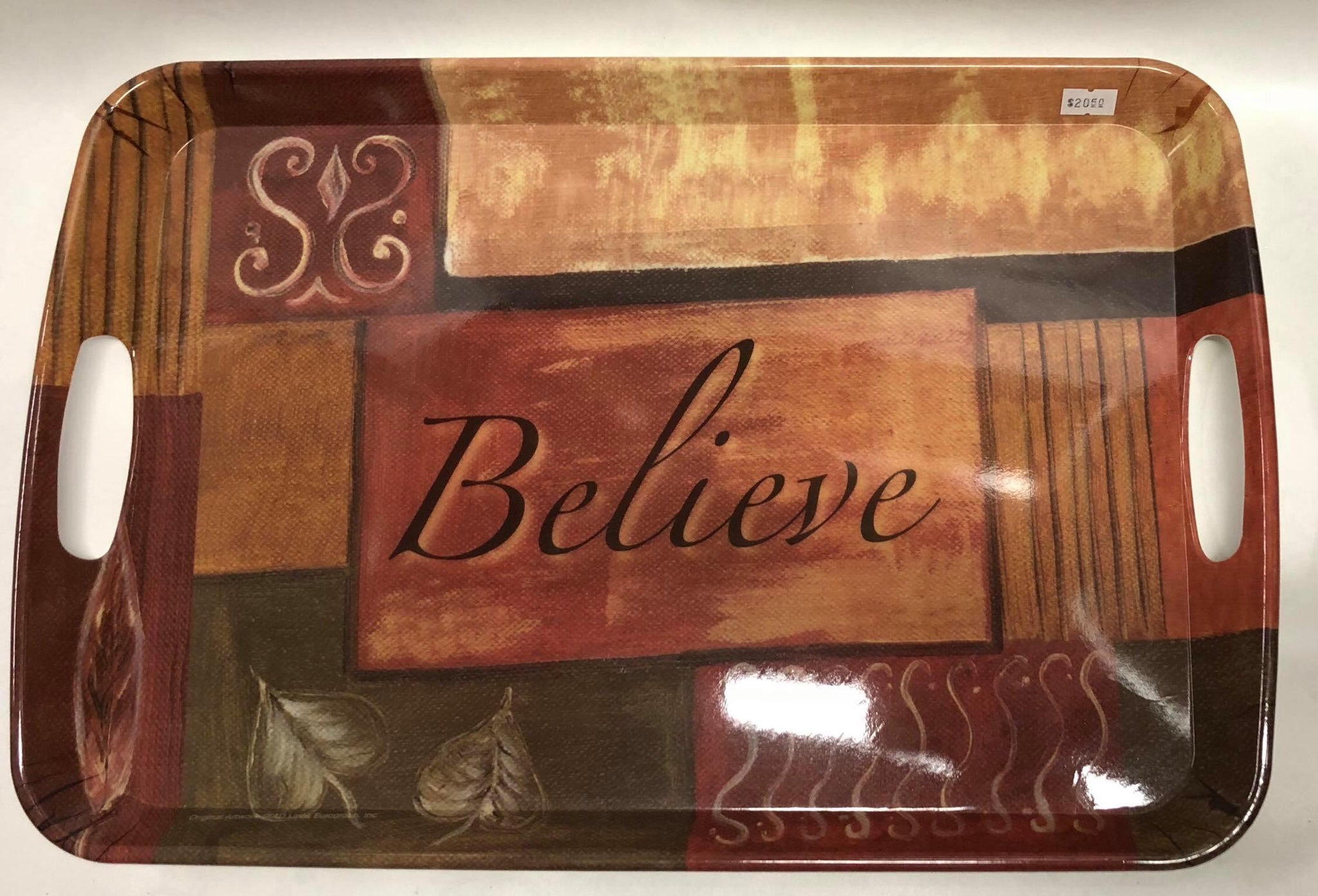 Serving Tray Believe