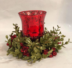 Classic Red - Small Candle Holder