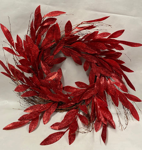 Sparkly Red Wreath