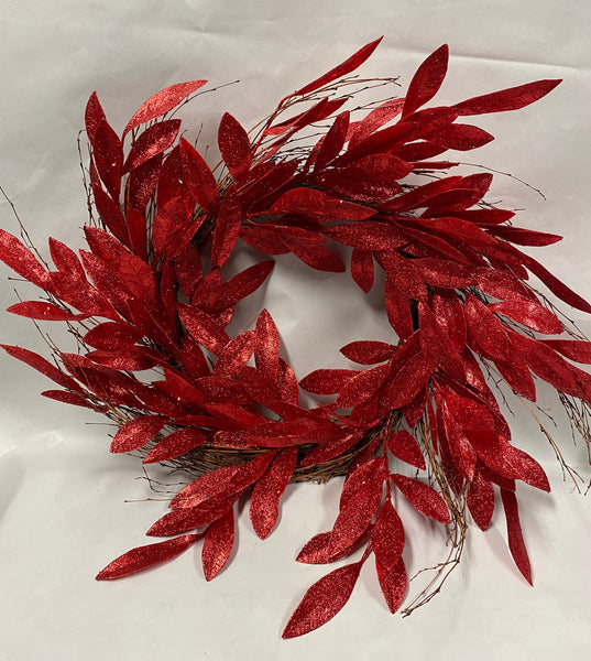 Sparkly Red Wreath