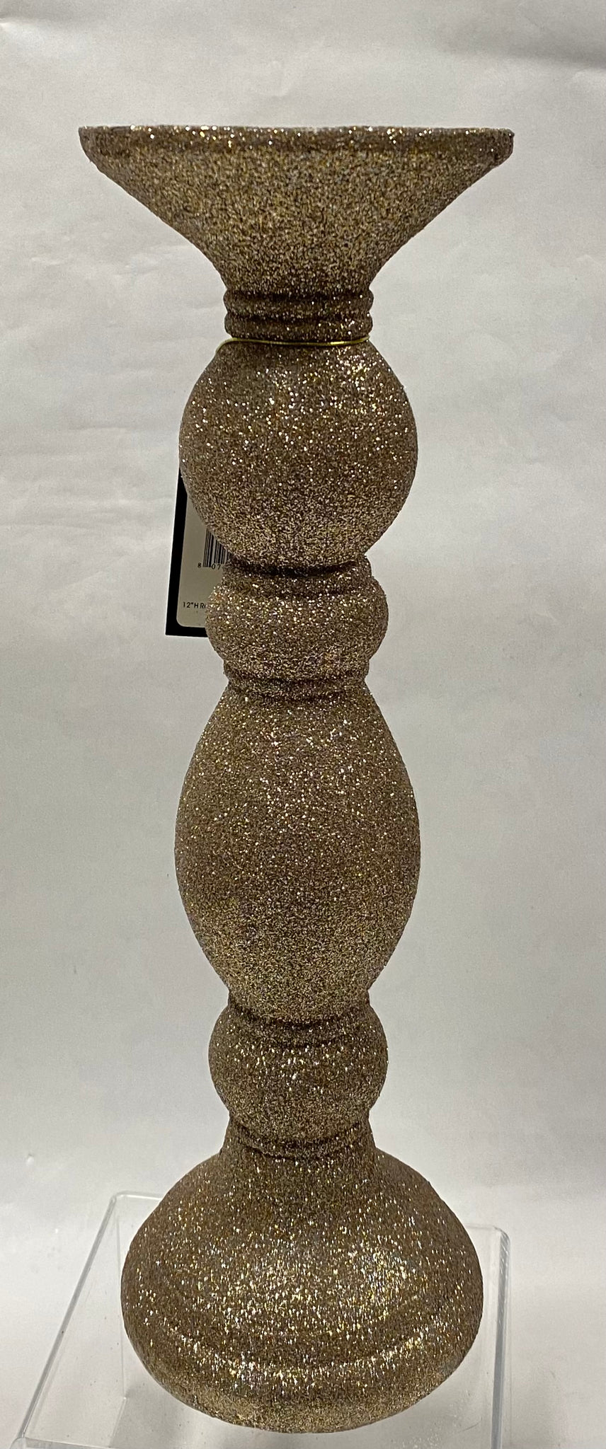 Champagne Glitter Candle Holder