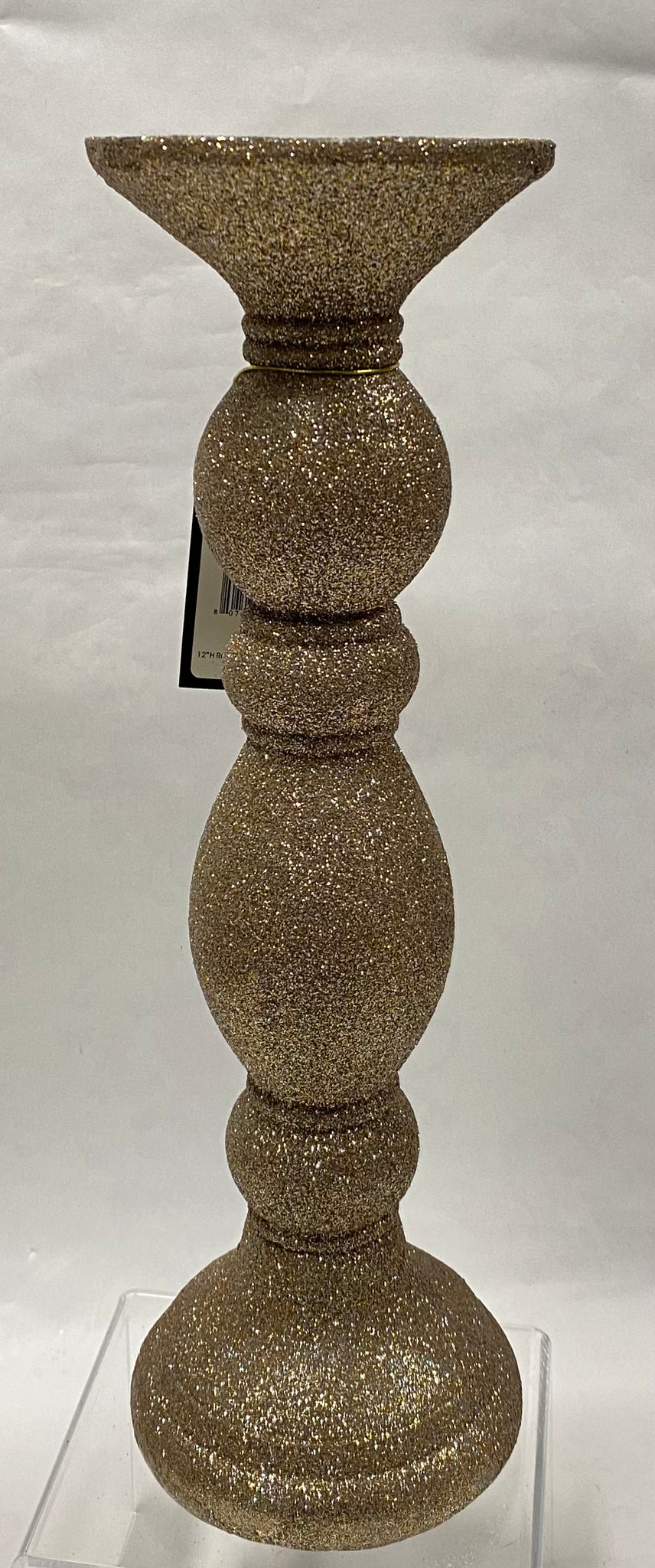 Champagne Glitter Candle Holder