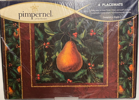 Pimpernel -Placemats - Festive Pear