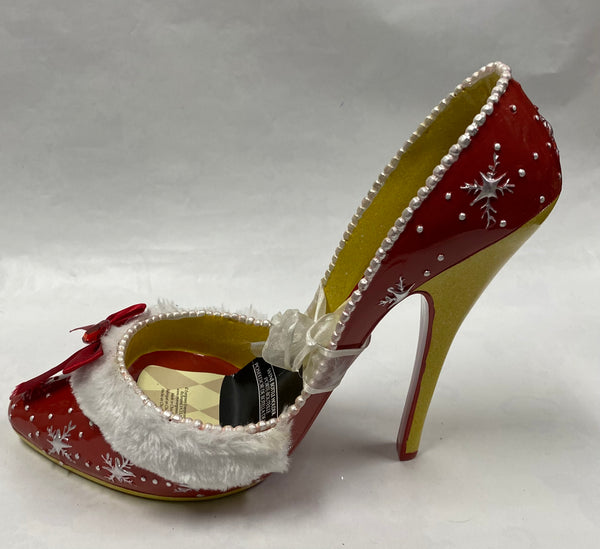 Christmas Shoe Wine Holder