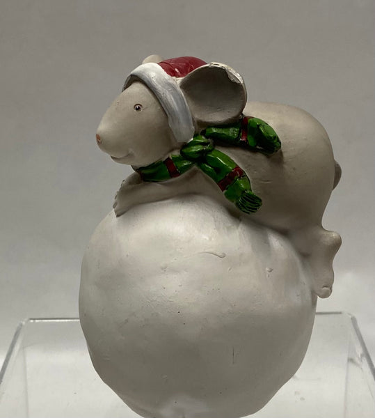 Mouse and Snowball Figurine