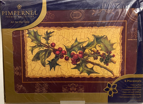 Pimpernel -Placemats - Antique Holly