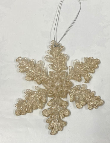 Snowflake Ornament -Champagne