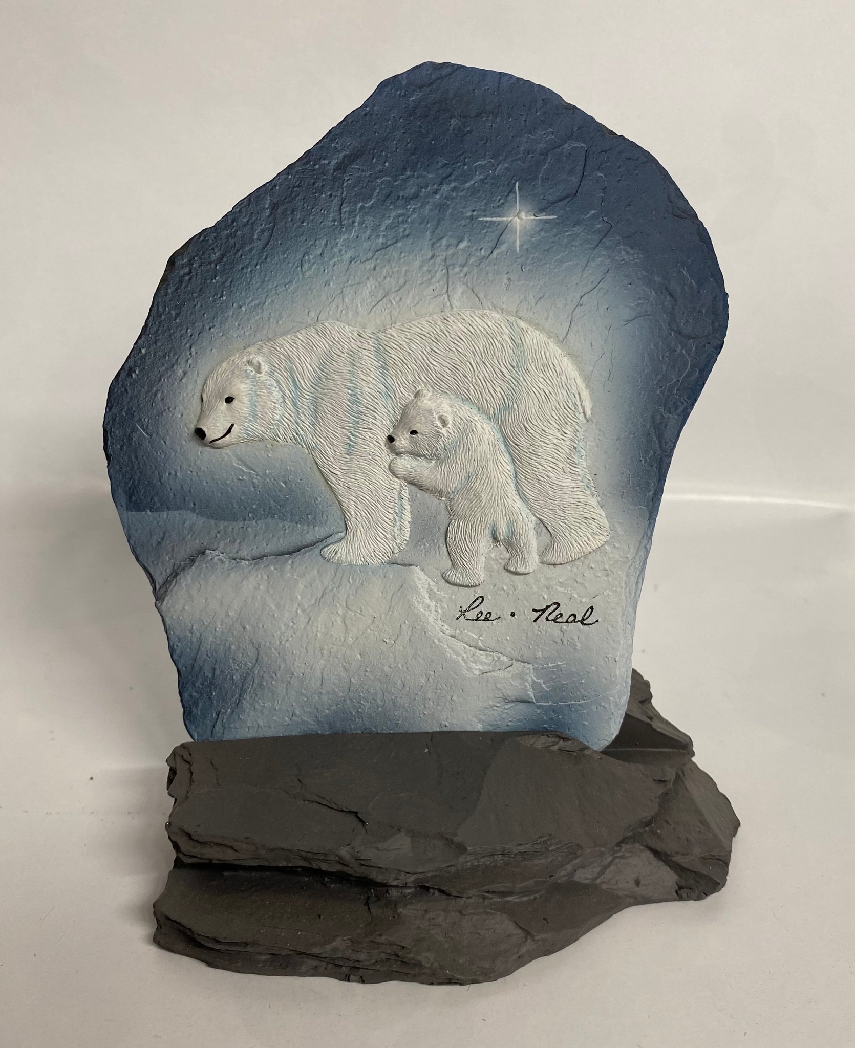 Polar Bear Family -Slate